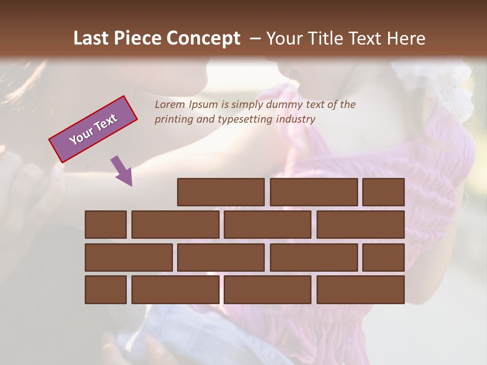 Happy Mother With Kid Outdoor PowerPoint Template