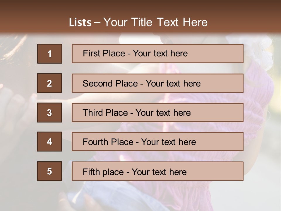 Happy Mother With Kid Outdoor PowerPoint Template