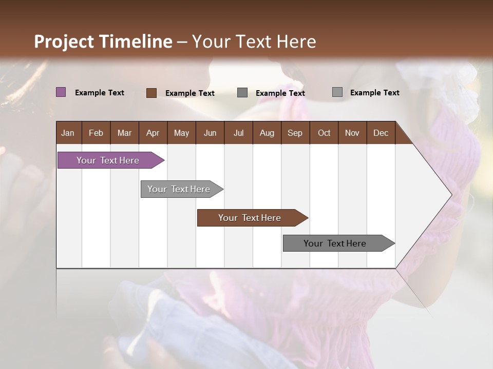 Happy Mother With Kid Outdoor PowerPoint Template