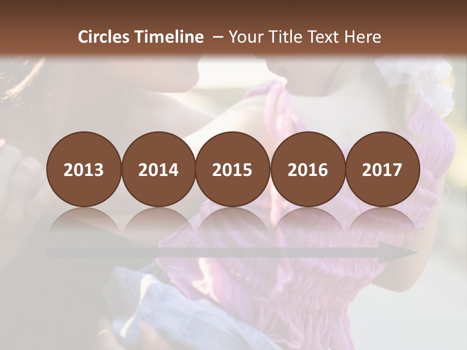 Happy Mother With Kid Outdoor PowerPoint Template