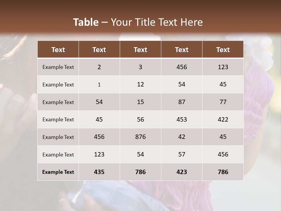 Happy Mother With Kid Outdoor PowerPoint Template