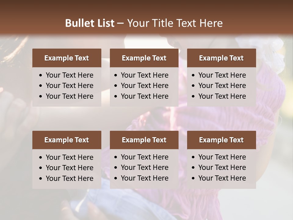 Happy Mother With Kid Outdoor PowerPoint Template