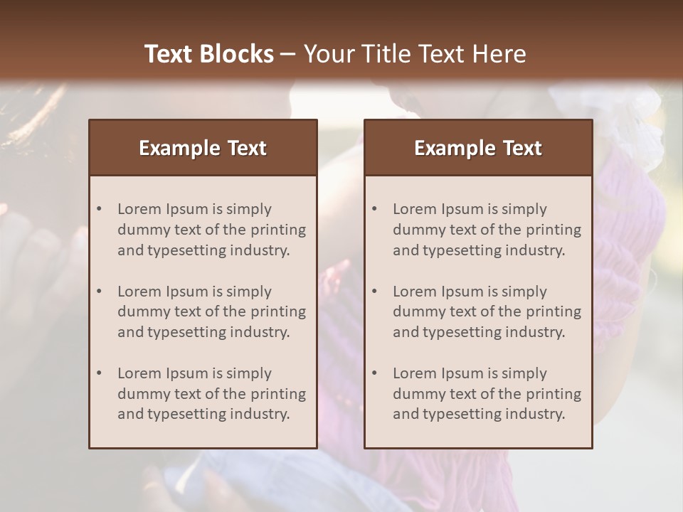 Happy Mother With Kid Outdoor PowerPoint Template