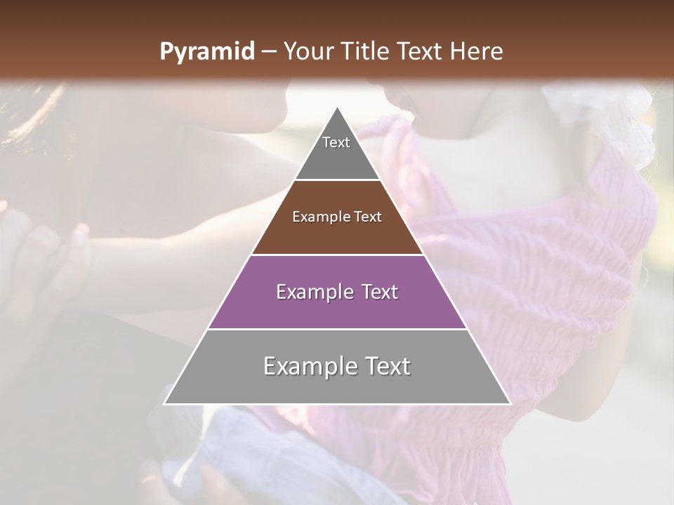 Happy Mother With Kid Outdoor PowerPoint Template