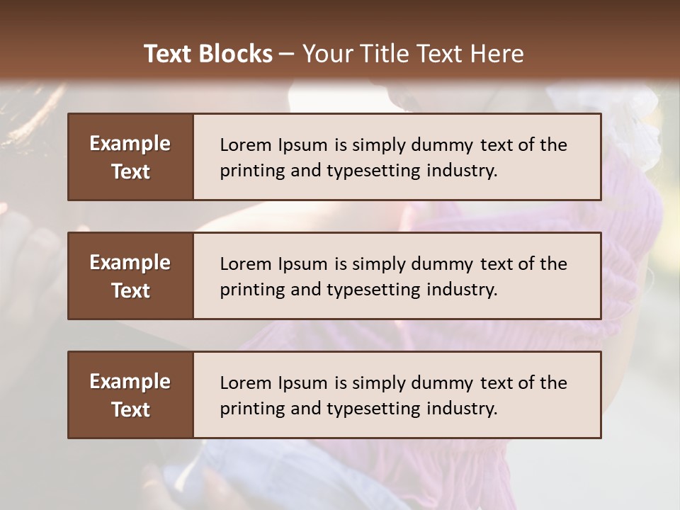 Happy Mother With Kid Outdoor PowerPoint Template