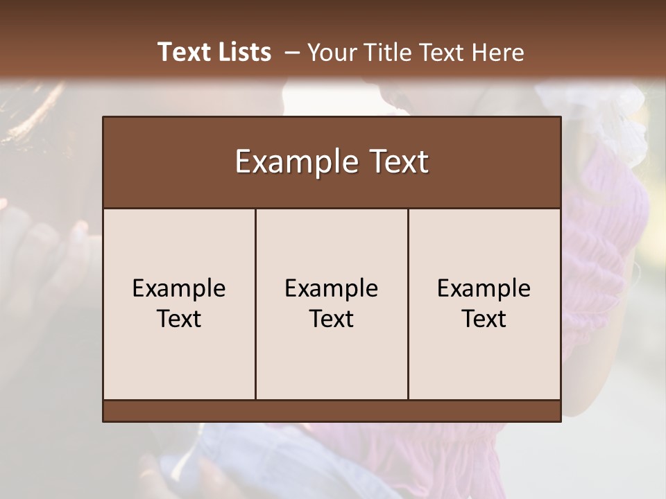 Happy Mother With Kid Outdoor PowerPoint Template