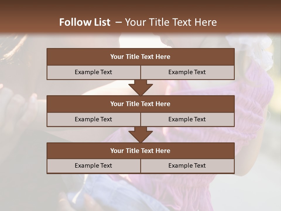 Happy Mother With Kid Outdoor PowerPoint Template