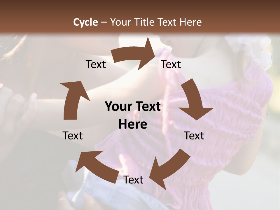 Happy Mother With Kid Outdoor PowerPoint Template