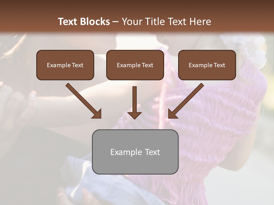 Happy Mother With Kid Outdoor PowerPoint Template