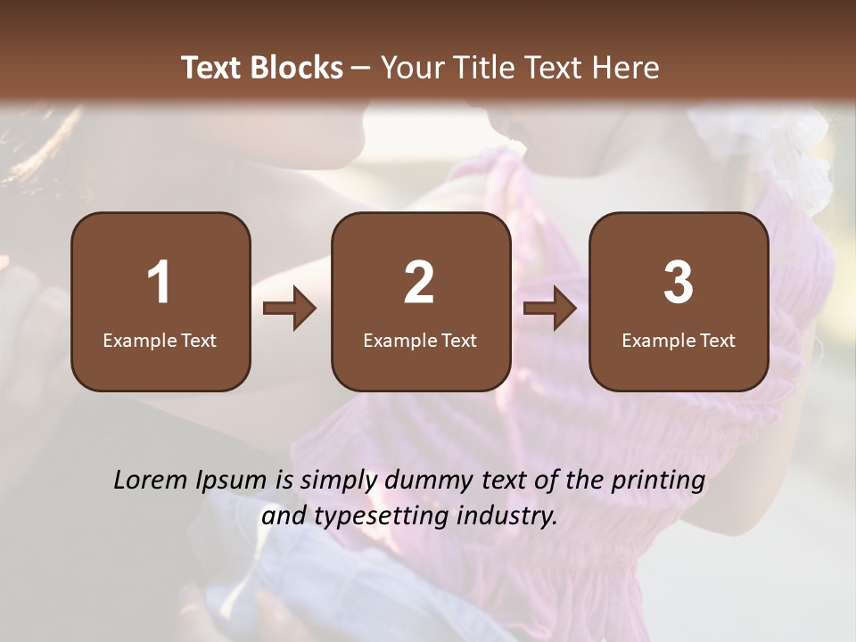 Happy Mother With Kid Outdoor PowerPoint Template