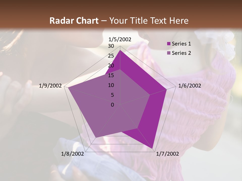 Happy Mother With Kid Outdoor PowerPoint Template