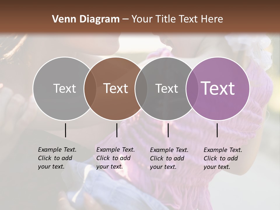 Happy Mother With Kid Outdoor PowerPoint Template