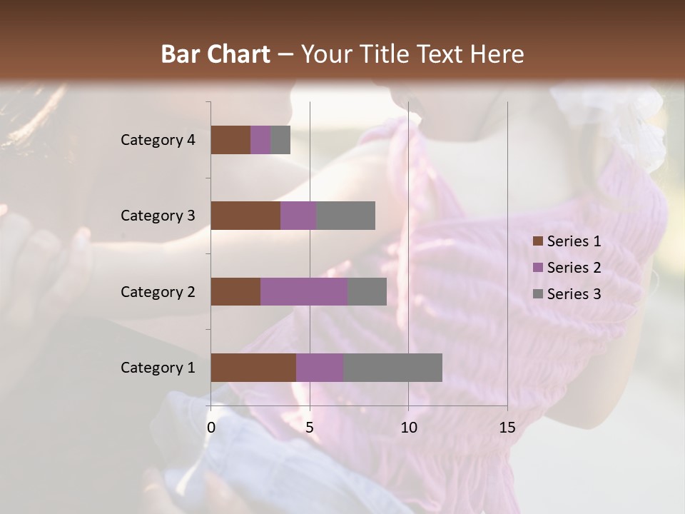 Happy Mother With Kid Outdoor PowerPoint Template