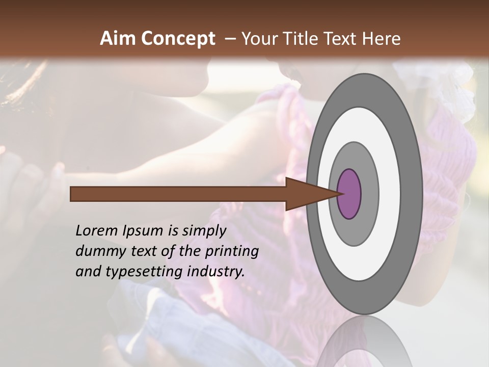 Happy Mother With Kid Outdoor PowerPoint Template