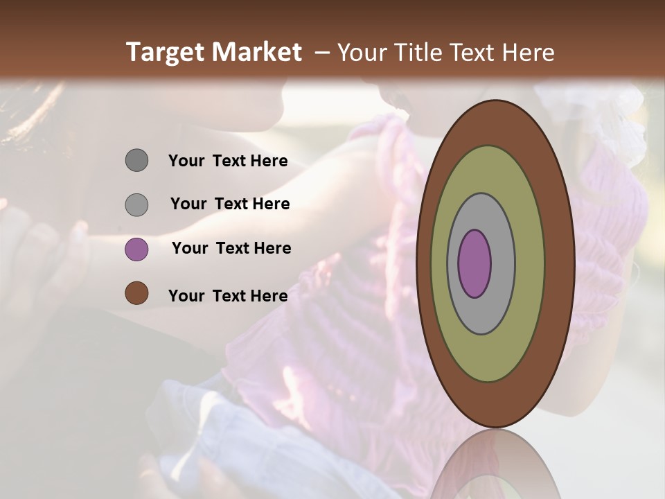 Happy Mother With Kid Outdoor PowerPoint Template