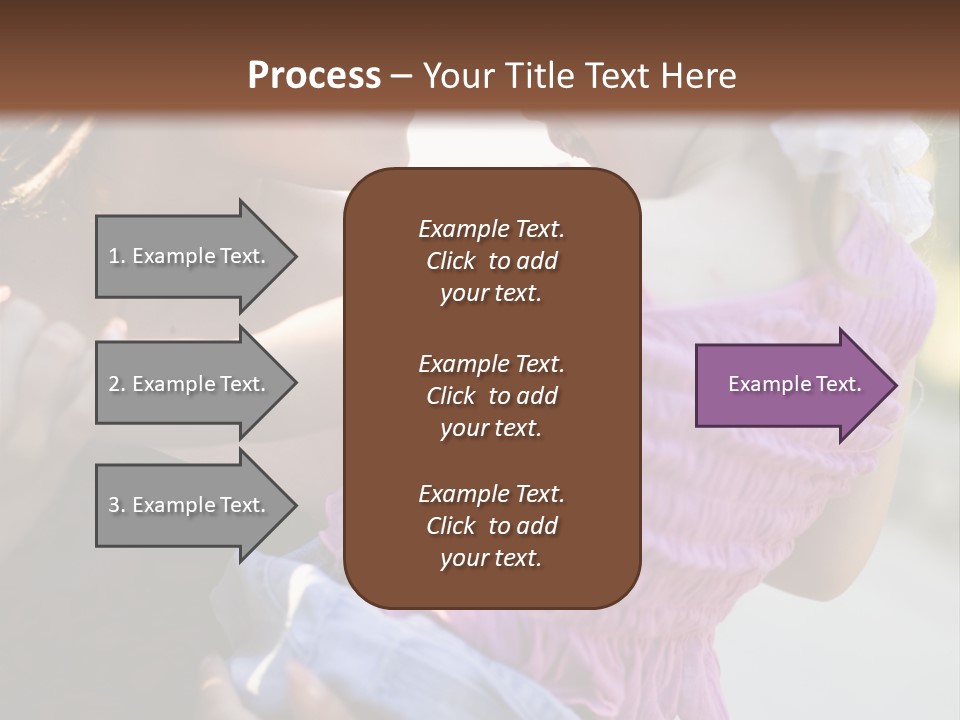 Happy Mother With Kid Outdoor PowerPoint Template