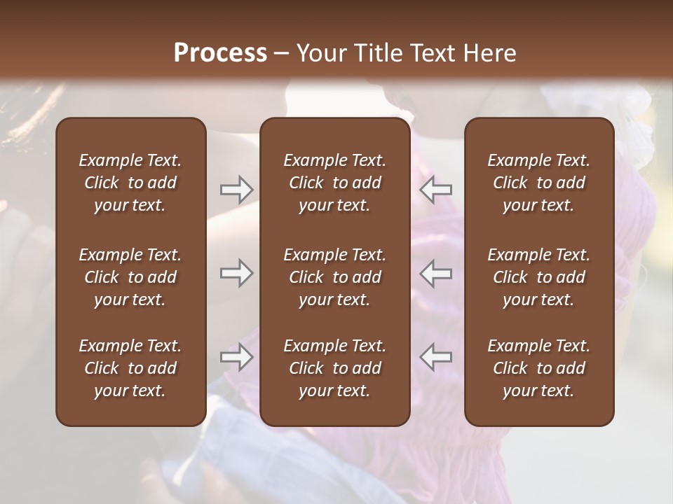 Happy Mother With Kid Outdoor PowerPoint Template