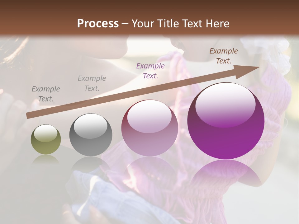 Happy Mother With Kid Outdoor PowerPoint Template