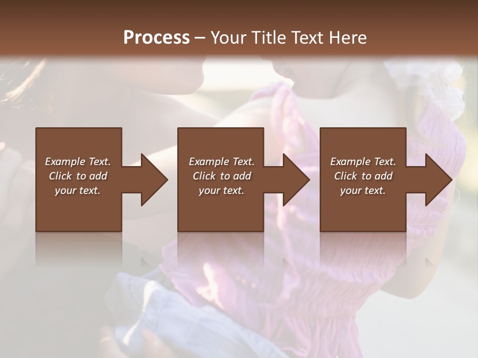 Happy Mother With Kid Outdoor PowerPoint Template