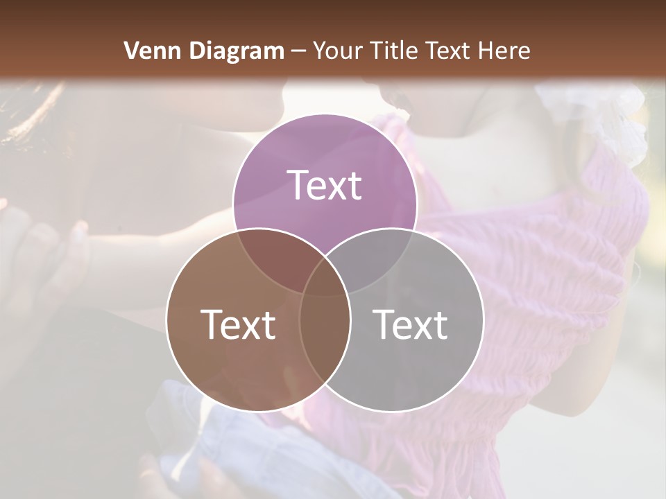 Happy Mother With Kid Outdoor PowerPoint Template