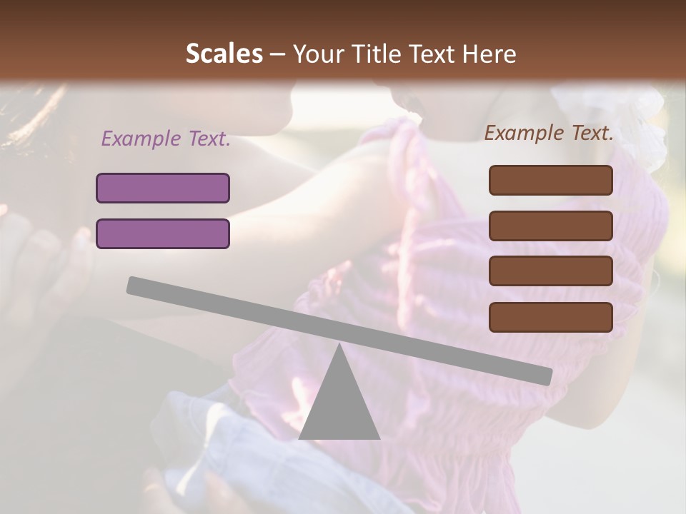 Happy Mother With Kid Outdoor PowerPoint Template