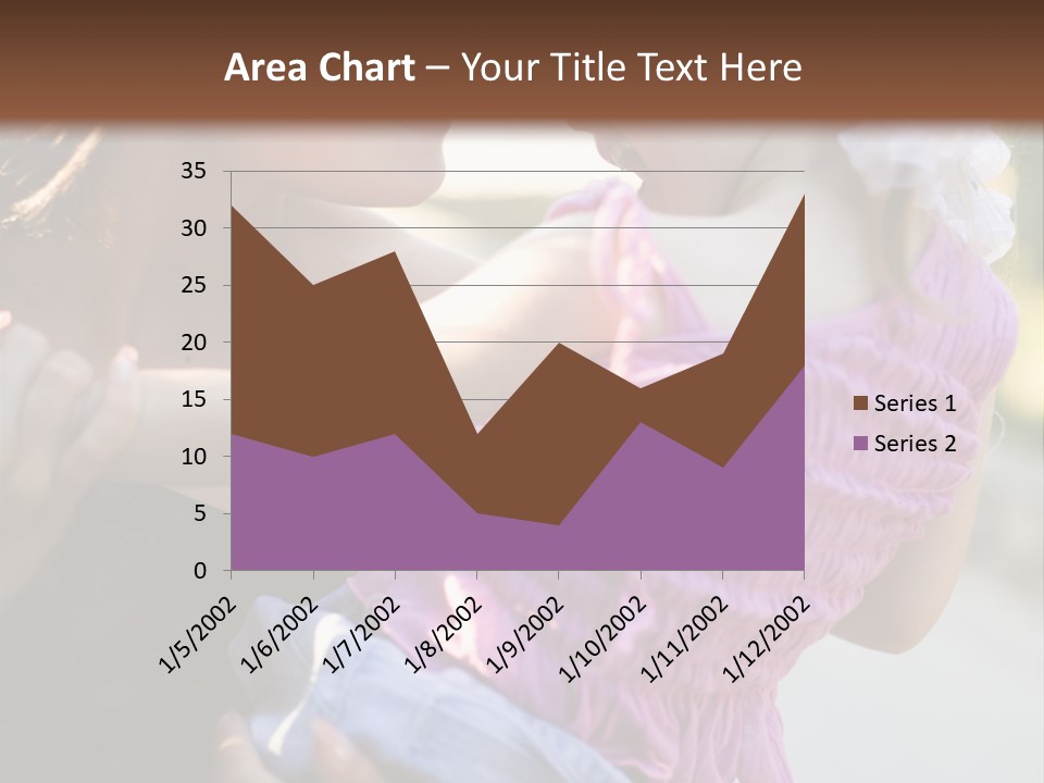 Happy Mother With Kid Outdoor PowerPoint Template