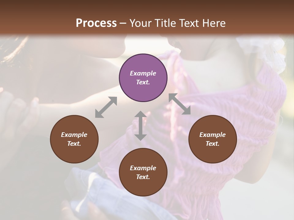 Happy Mother With Kid Outdoor PowerPoint Template