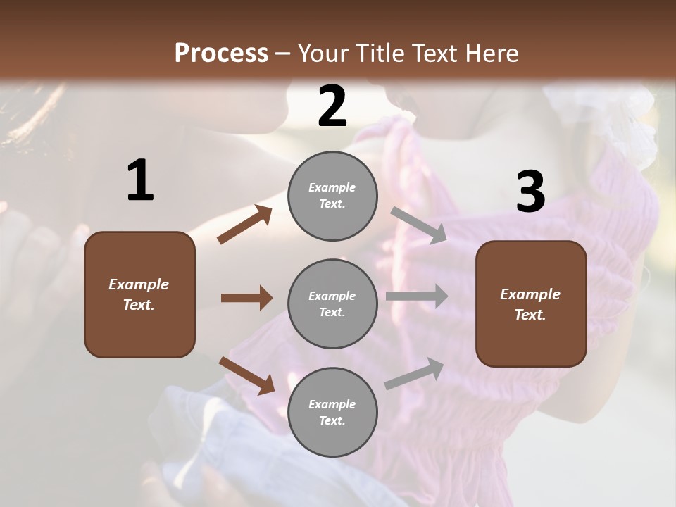 Happy Mother With Kid Outdoor PowerPoint Template