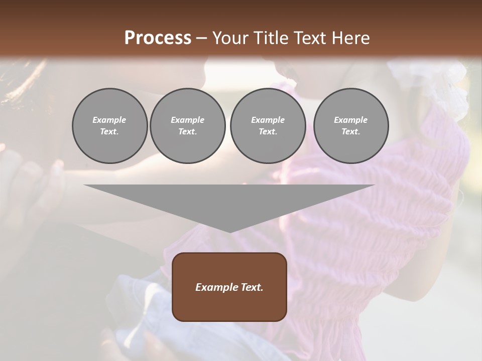 Happy Mother With Kid Outdoor PowerPoint Template