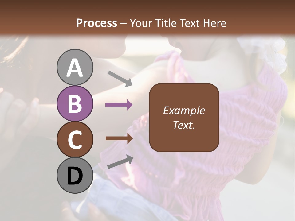 Happy Mother With Kid Outdoor PowerPoint Template