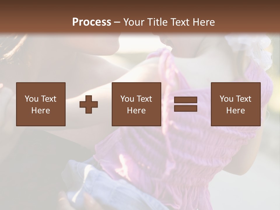 Happy Mother With Kid Outdoor PowerPoint Template