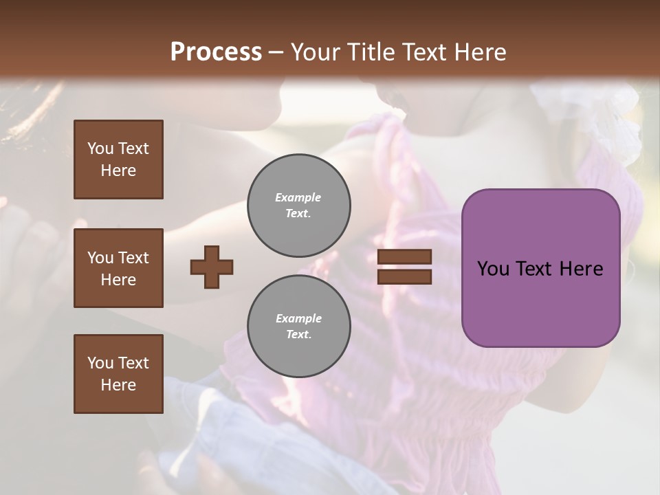 Happy Mother With Kid Outdoor PowerPoint Template