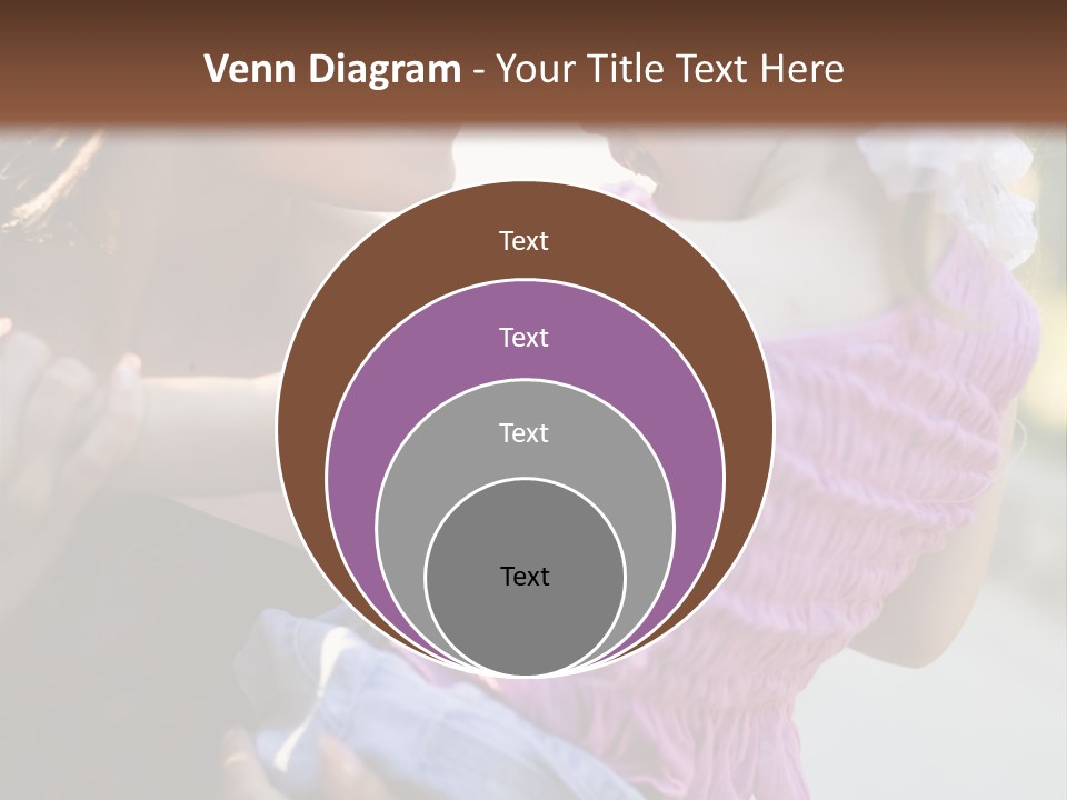 Happy Mother With Kid Outdoor PowerPoint Template