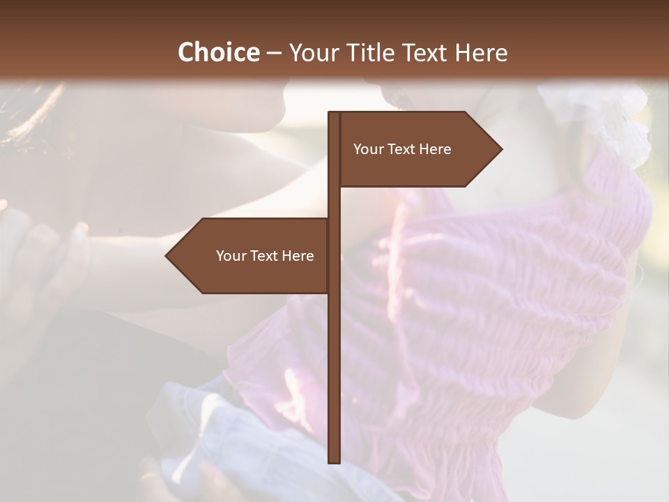 Happy Mother With Kid Outdoor PowerPoint Template