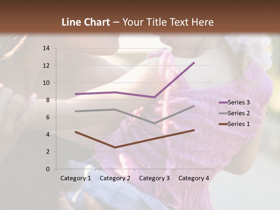 Happy Mother With Kid Outdoor PowerPoint Template