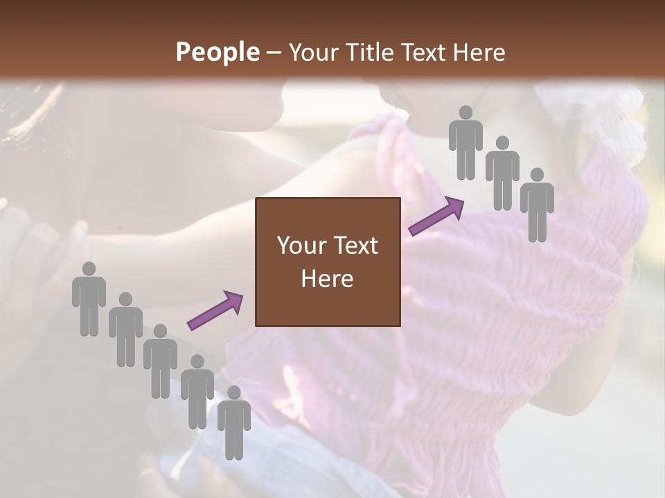 Happy Mother With Kid Outdoor PowerPoint Template