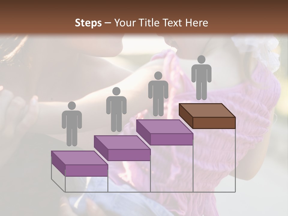 Happy Mother With Kid Outdoor PowerPoint Template