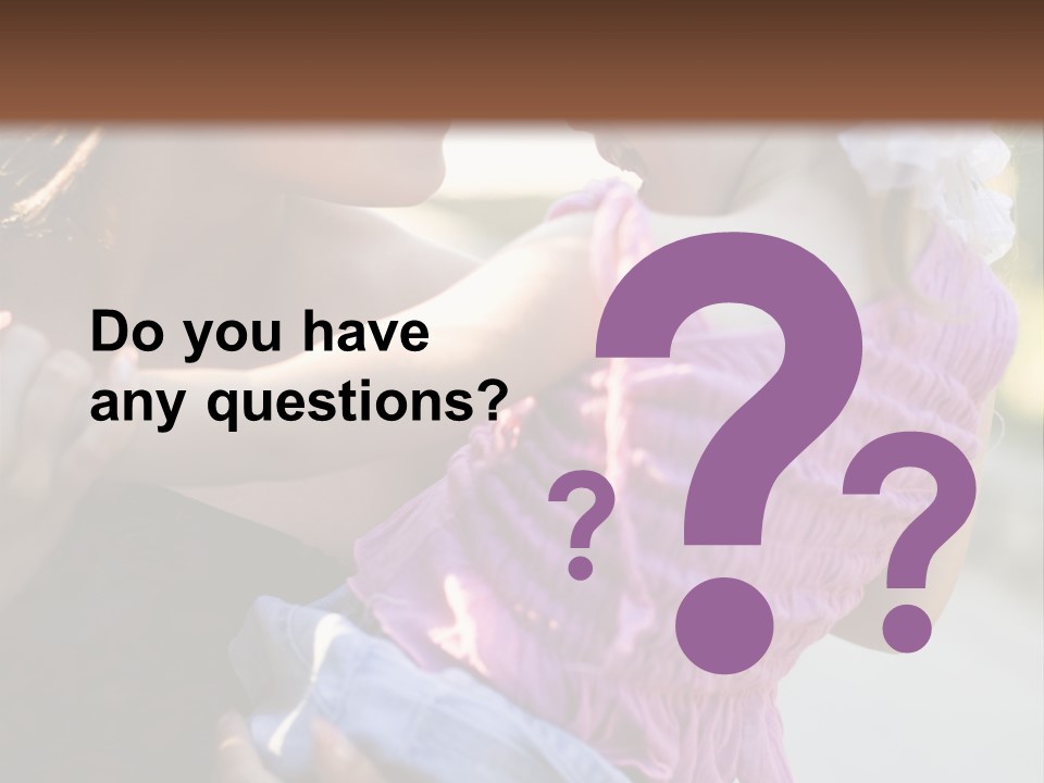 Happy Mother With Kid Outdoor PowerPoint Template