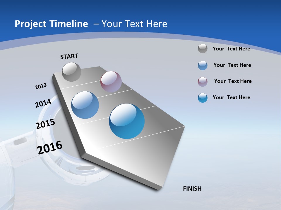 Luxury Private Jet Cruising At High Altitude - Great For Banner PowerPoint Template