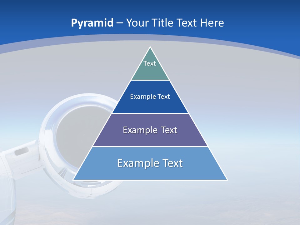 Luxury Private Jet Cruising At High Altitude - Great For Banner PowerPoint Template