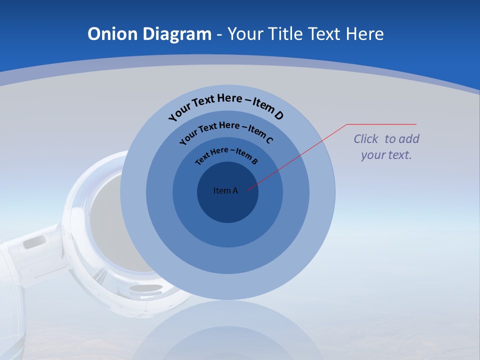 Luxury Private Jet Cruising At High Altitude - Great For Banner PowerPoint Template