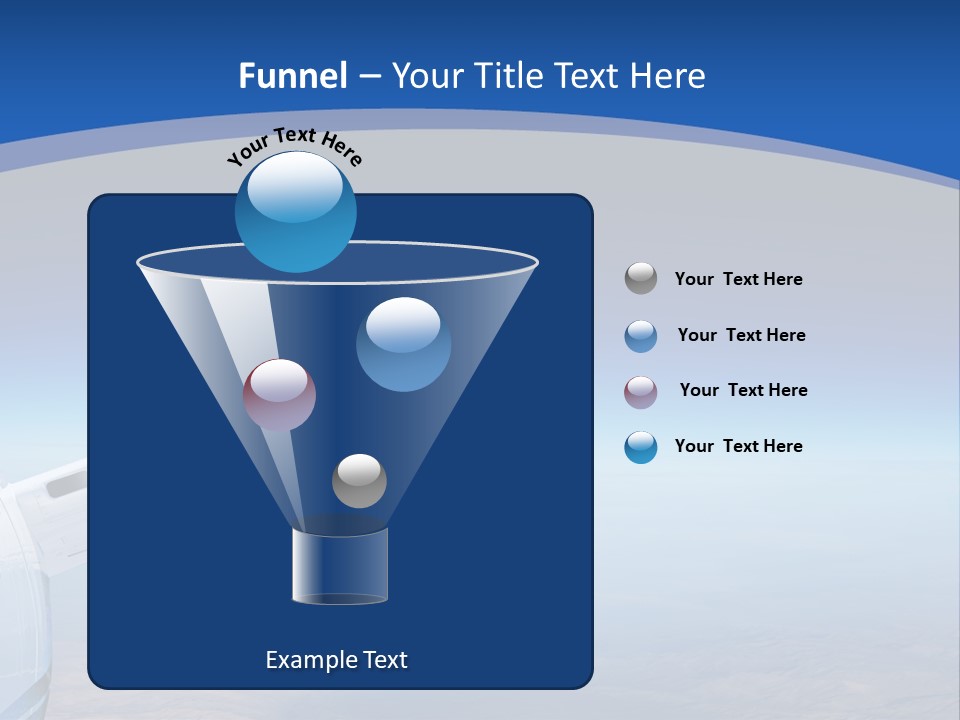 Luxury Private Jet Cruising At High Altitude - Great For Banner PowerPoint Template