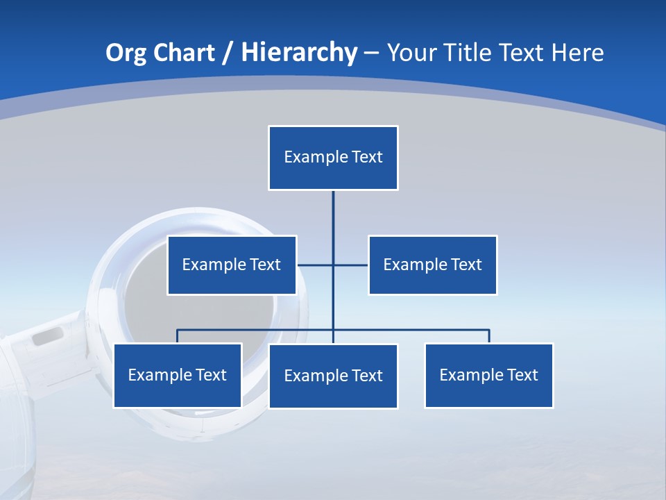 Luxury Private Jet Cruising At High Altitude - Great For Banner PowerPoint Template