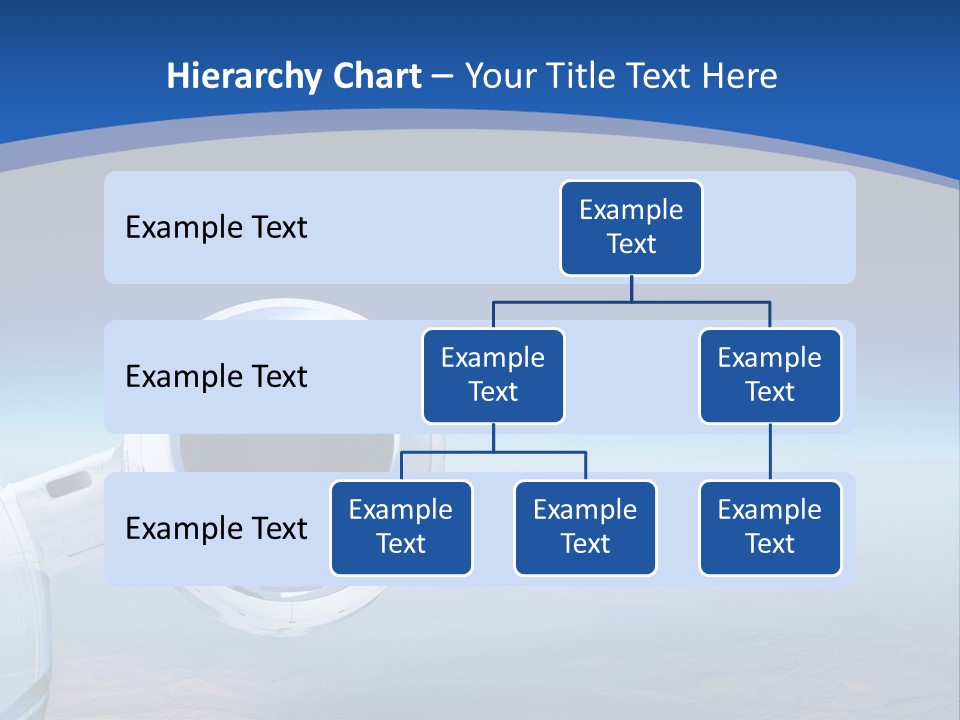 Luxury Private Jet Cruising At High Altitude - Great For Banner PowerPoint Template