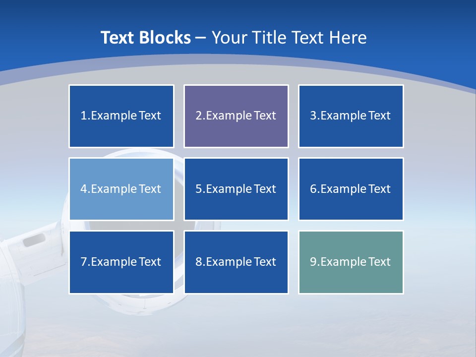 Luxury Private Jet Cruising At High Altitude - Great For Banner PowerPoint Template