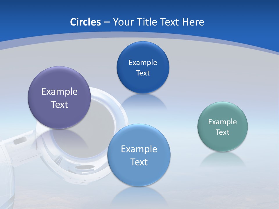 Luxury Private Jet Cruising At High Altitude - Great For Banner PowerPoint Template