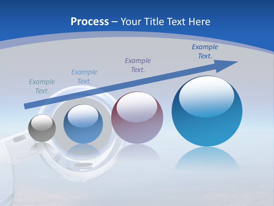 Luxury Private Jet Cruising At High Altitude - Great For Banner PowerPoint Template