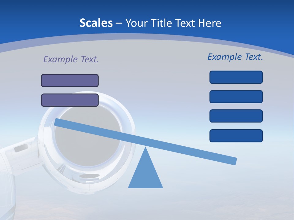 Luxury Private Jet Cruising At High Altitude - Great For Banner PowerPoint Template