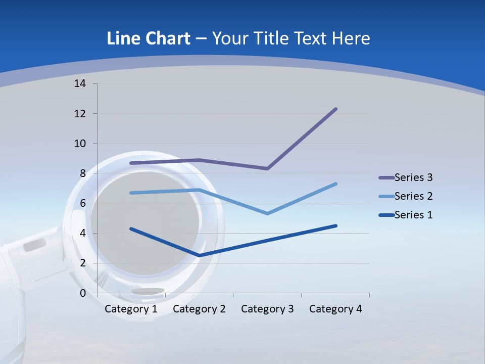 Luxury Private Jet Cruising At High Altitude - Great For Banner PowerPoint Template
