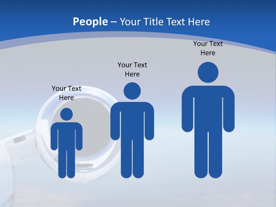 Luxury Private Jet Cruising At High Altitude - Great For Banner PowerPoint Template